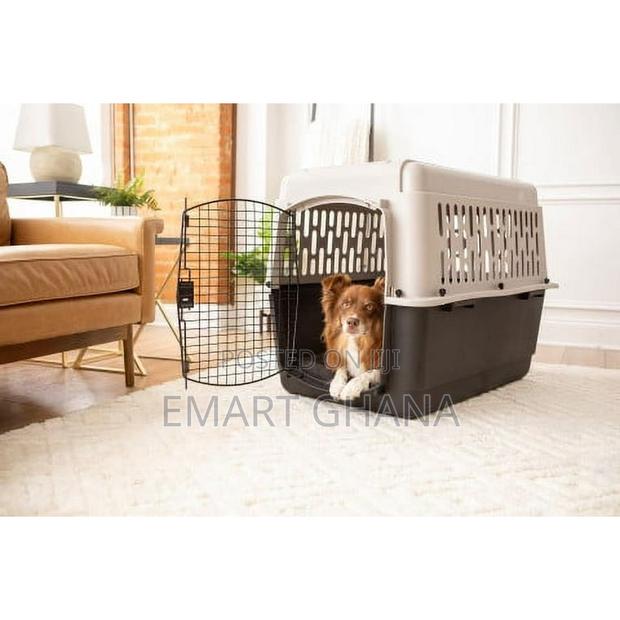 Dog Crate, Plastic Travel Pet Carrier for Pets 50-70 Lb photo 3