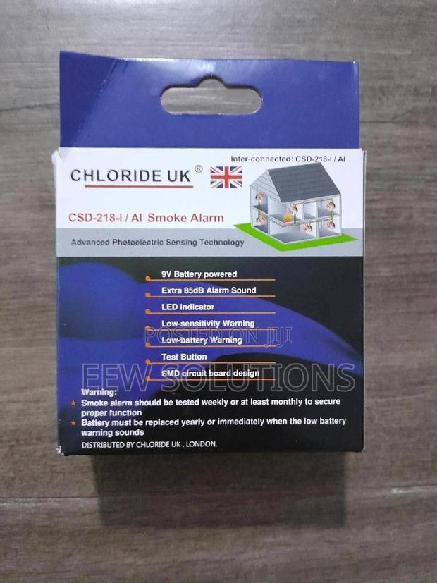 Battery Smoke Alarm (Chloride Uk Brand)