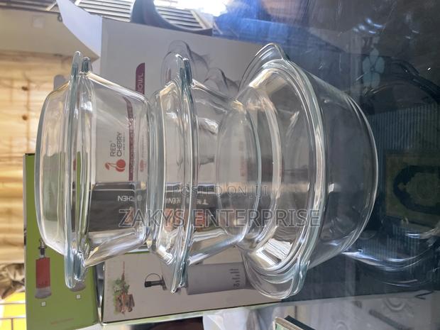 Plain Pyrex Glass Bowl 3set · Photo 1