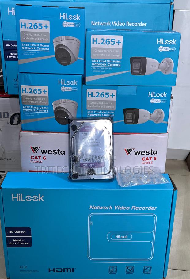 Hilook NVR 4ch 2MP(Full Color)+ Sound Complete KIT + 1tb HDD · Photo 3
