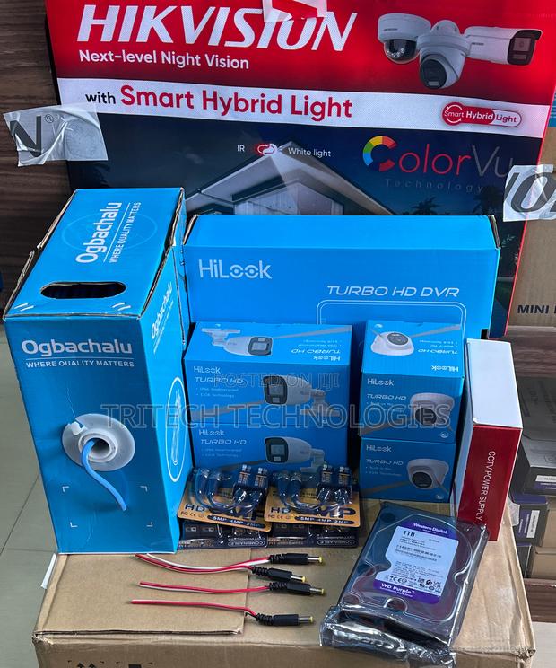 Hilook DVR 4ch 2mp (Full Color) With Sound Complete Kit+ 1tb · Photo 3