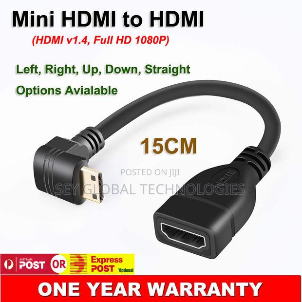 High Quality Mini HDMI Male to Standard HDMI Female (0.15m)