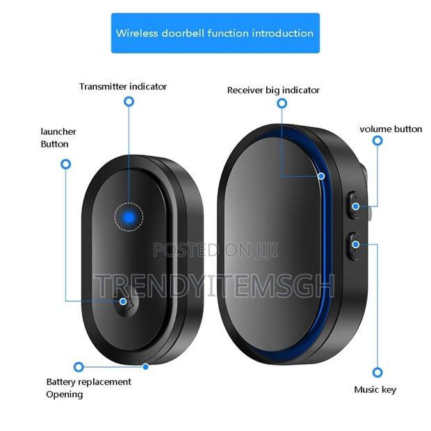 Cacazi Wireless Self-Generating Press Doorbell · Photo 4