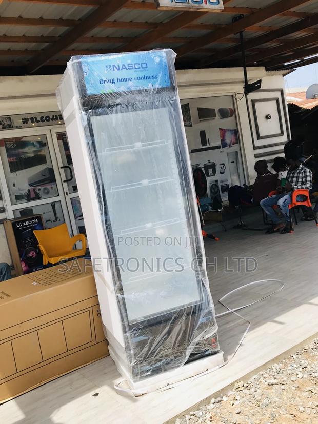 White Glass Display Singledoor Nasco Nasfl400-1dr Fridge · Photo 2