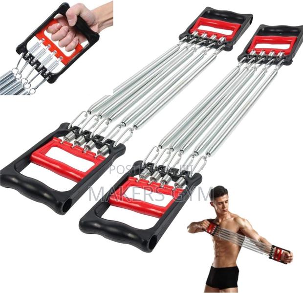 Chest Expander Upper Body Puller 5 Resistance Steel · Photo 3