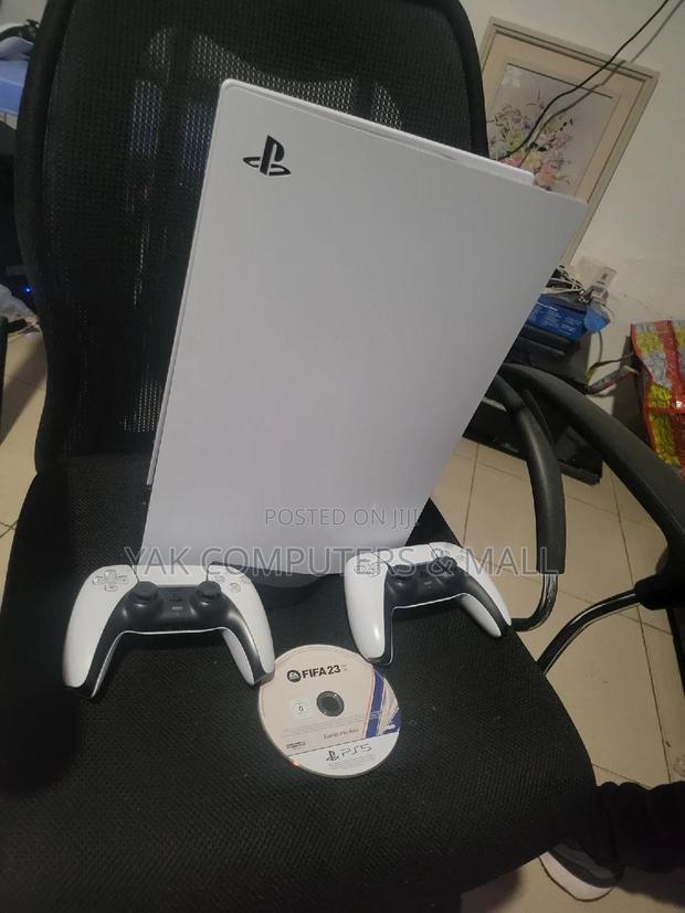 Ps5 With 2 Controllers and Fifa 23 Cd