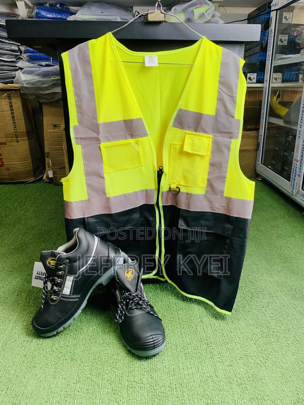 Reflective Double Colored Vest With Four Pockets