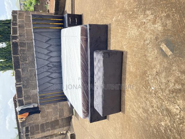 King Size Bed and Mattress With Side Drawer photo 2