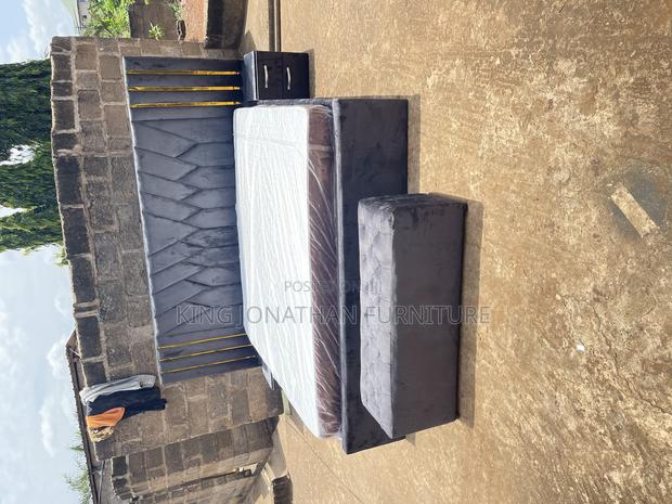 King Size Bed and Mattress With Side Drawer photo 4