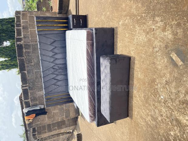 King Size Bed and Mattress With Side Drawer photo 5