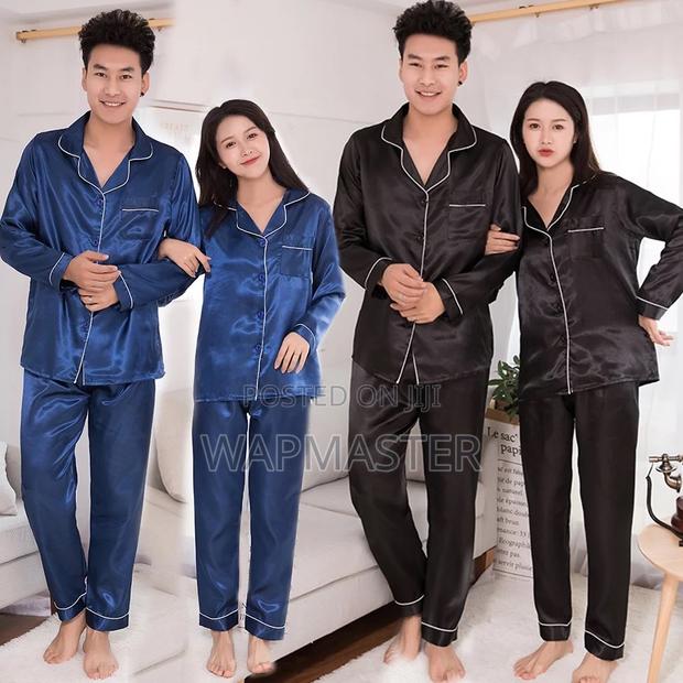 Long Sleeves 100% SILK PAJAMAS - Men Women Sleep / Lounge