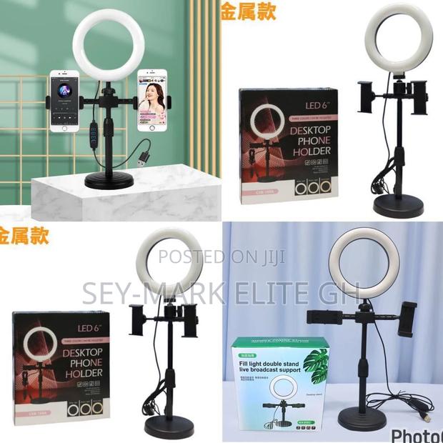 Desktop Ring Light With Double Holder · Photo 3