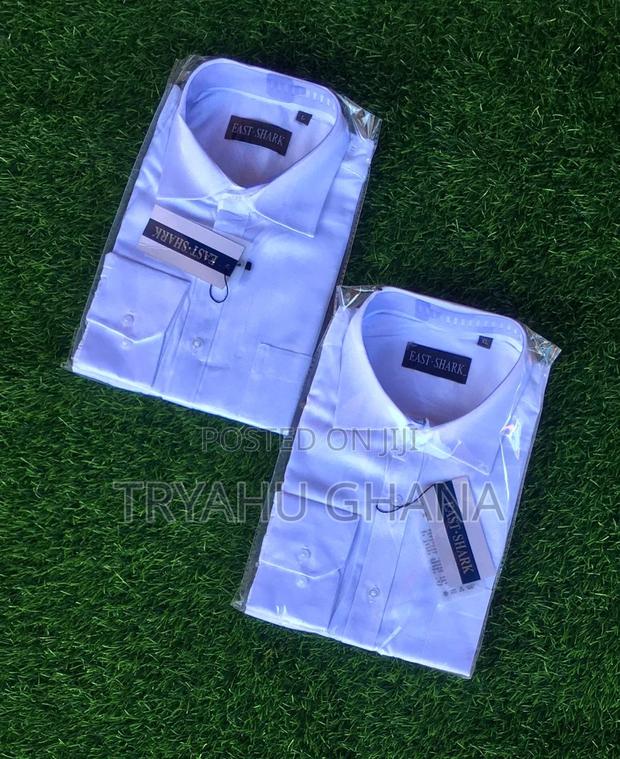 Shop Original Quality Men's East Shark Plain White Shirts · Photo 3