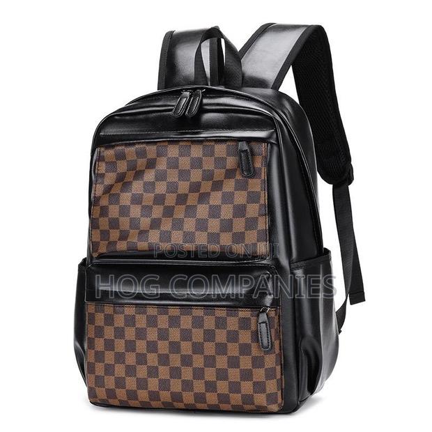 Quality Leather School Travel Bag Laptop Pc Tablet Backpack photo 2