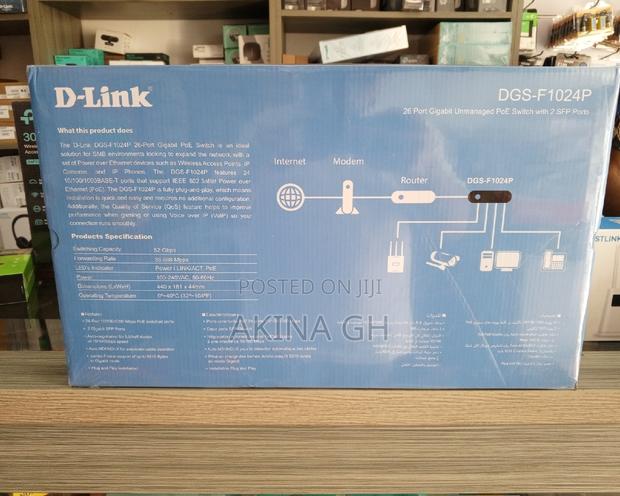 D-Link 24 Port Gigabit Unmanaged Poe Switch DGS-F1024p · Photo 4