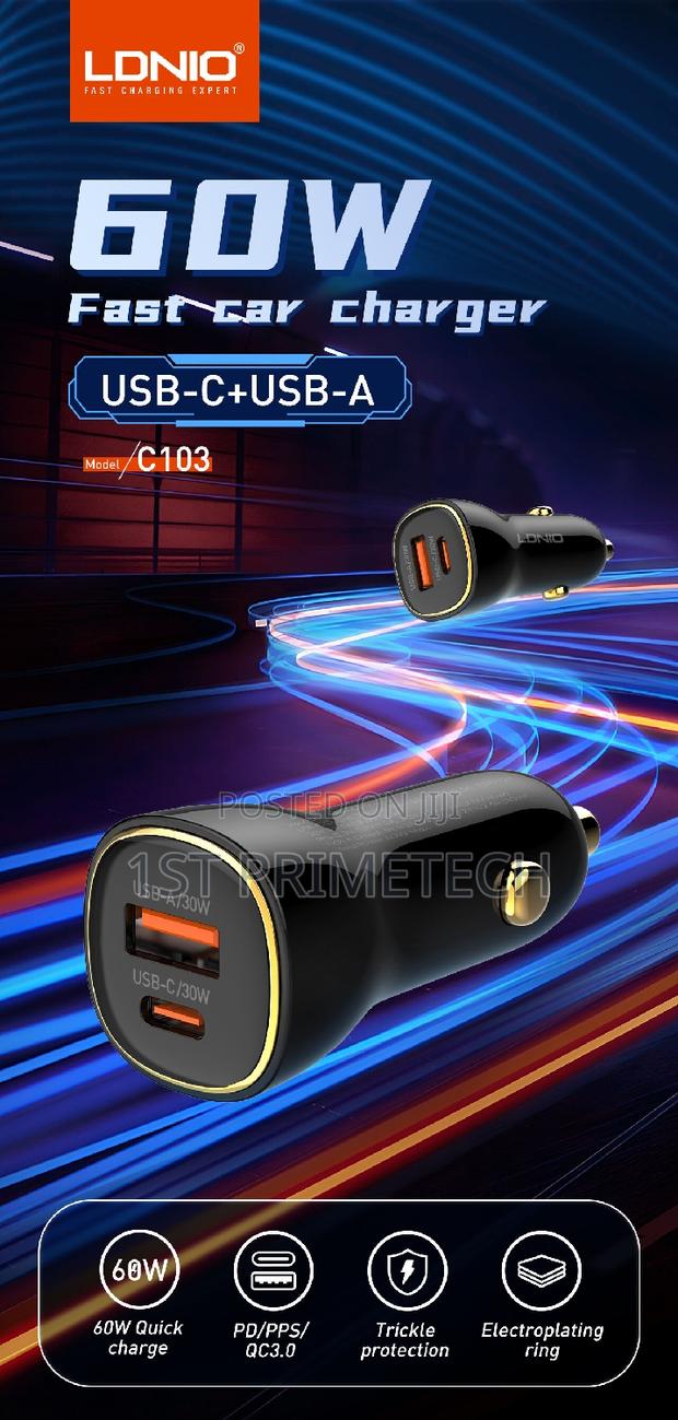 Ldnio Pd30w+Qc30w Type-C Car Charger ( photo 4