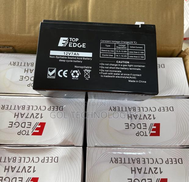 12v7ah UPS Battery Top Edge