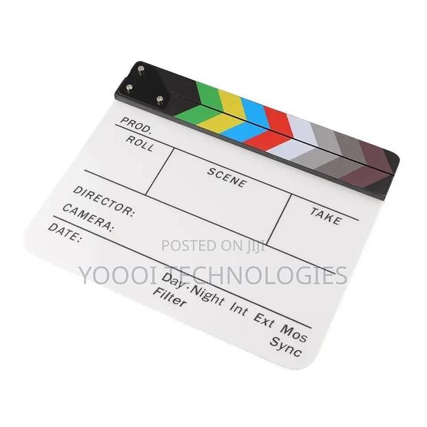 Acrylic Professional Clapperboard for Movie Action Scene photo 3
