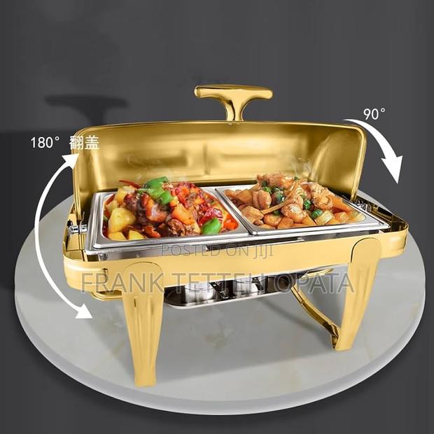Golden Rectangular Chaffing Dish photo 2