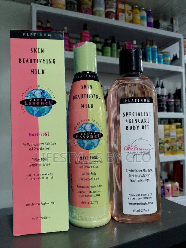 Clear Essence Platinum Beautifying Milk/ Specialist Body Oil · Photo 1