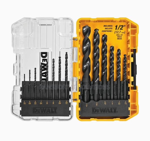 Dewalt Drill Bit Set, 3-flats,14-piece, For Plastic, Wood And Metal · Photo 4
