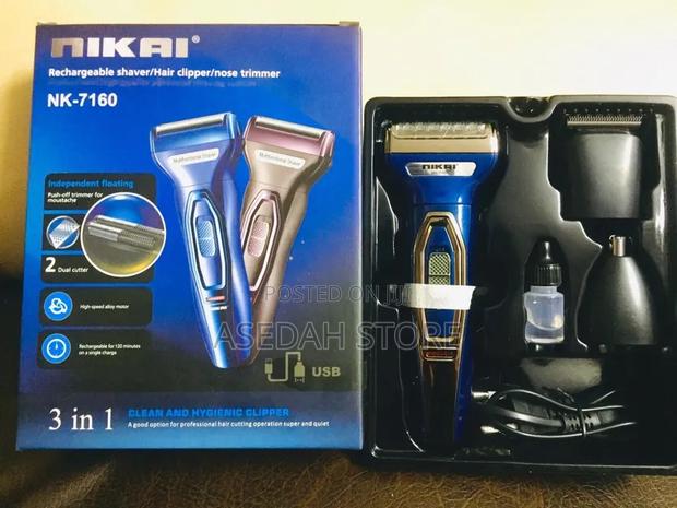 Smart 3 in 1 Hair Trimmer - 3W - Black/Blue · Photo 4