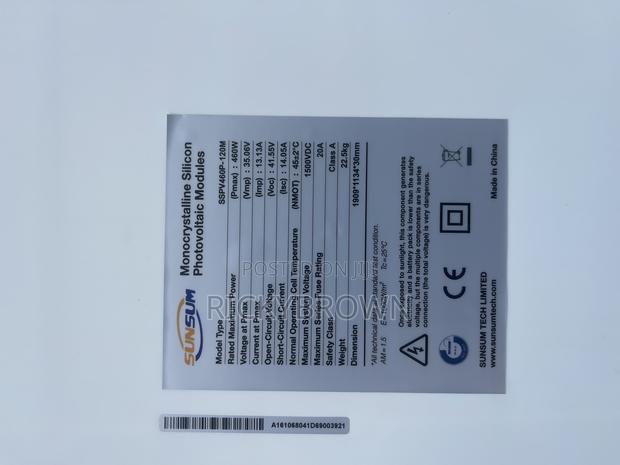 460 Watt's MONOCRYSTALLINE Solar Panels photo 2