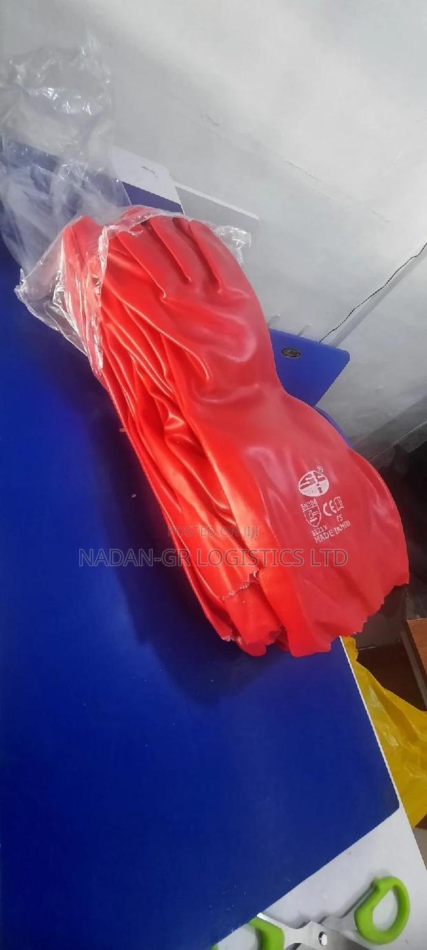 PVC Gloves Red - Chemical