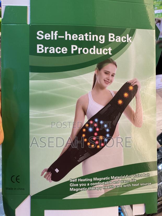 Self-Heating Back Brace - Black · Photo 4