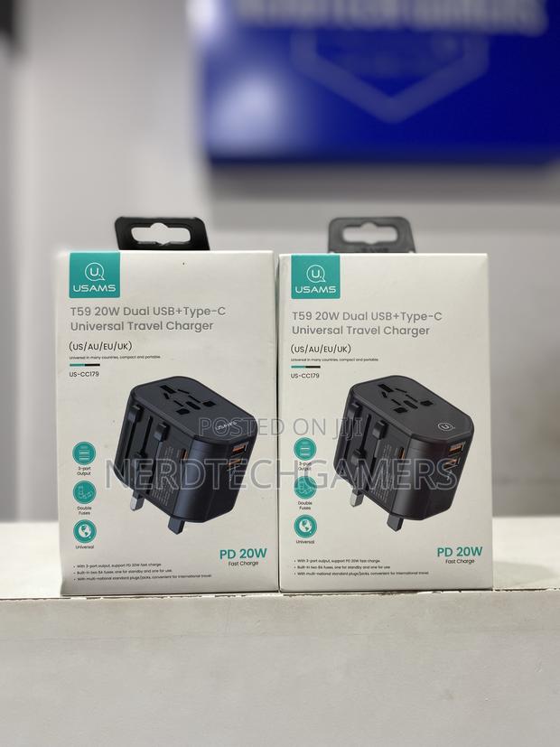 USAMS T59 Universal Travel Adapter Charger Socket Converter · Photo 3