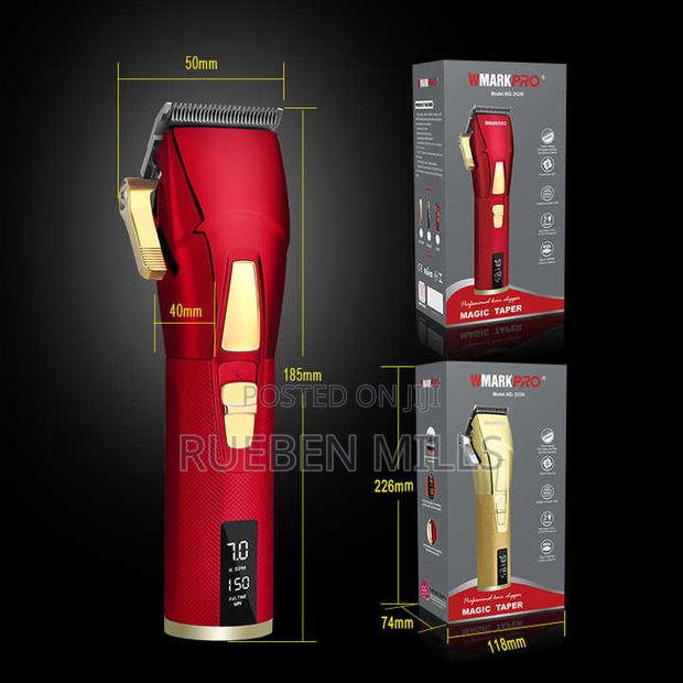 Red Full Metal Body Wmark PRO NG-2036 Barbering Machine · Photo 2