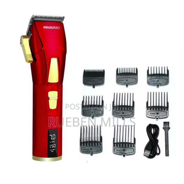 Red Full Metal Body Wmark PRO NG-2036 Barbering Machine · Photo 4