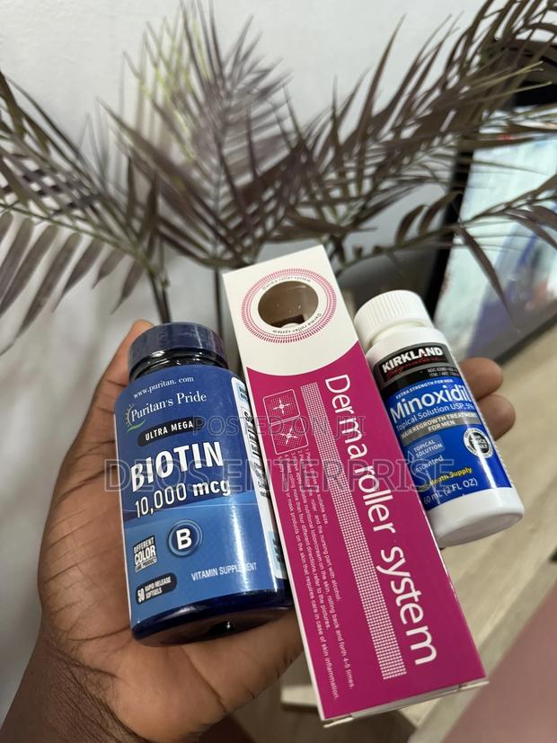 Kirkland Minoxidil Biotin Derma Roller for Hair Growth · Photo 2