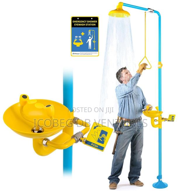 Stainless Steel Emergency Eye Wash and Shower Station photo 2