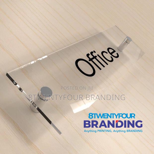 Acrylic Executive Door Sign 2x10 Inches