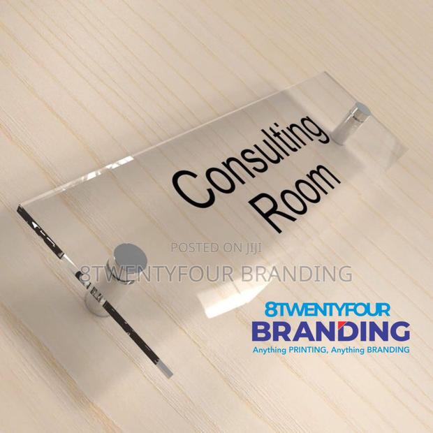 Acrylic Executive Door Sign 2x10 Inches