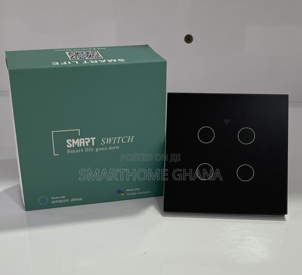 4 Gang Wifi Smart Light Switch, Voice And App Control
