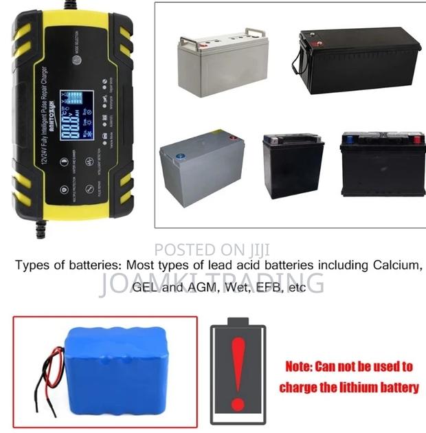 Car Battery Charger,12v/24v Intelligent Pulse Repair LCD photo 16
