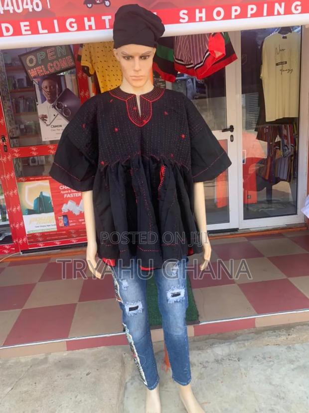 Buy Pure Original Quality Men's Black and Red Smock at Tryahu · Photo 3
