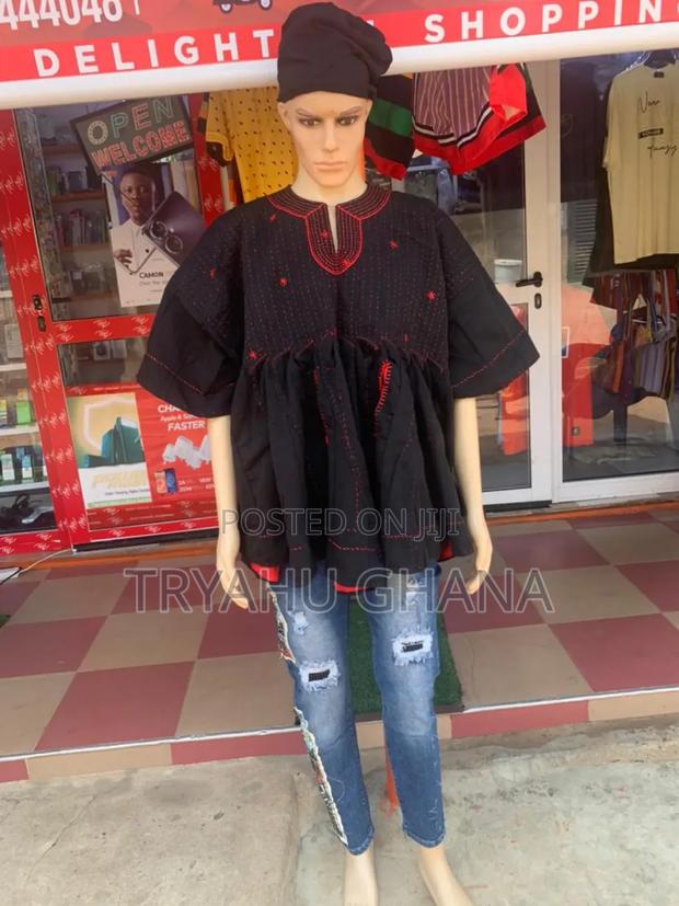 Buy Pure Original Quality Men's Black and Red Smock at Tryahu · Photo 4
