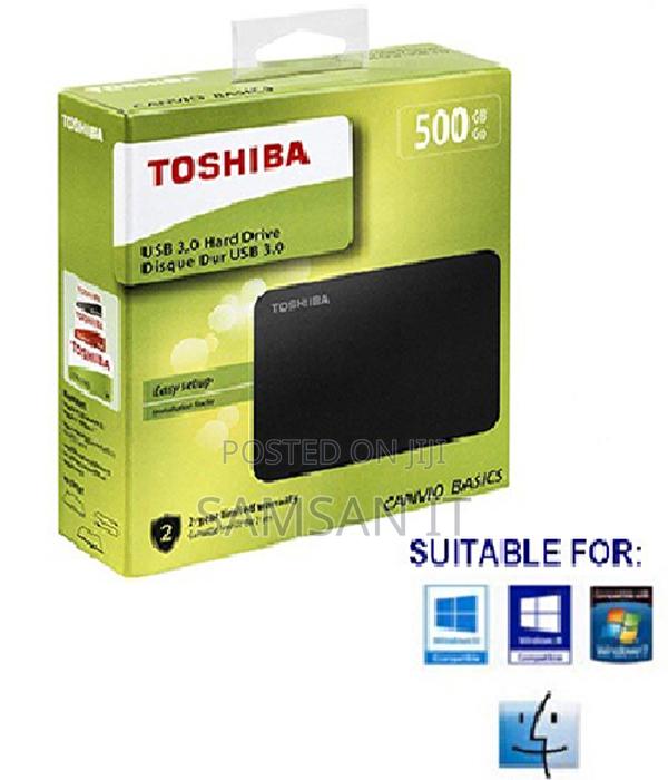 Toshiba External Hard Drive Portable – 500gb Black photo 2