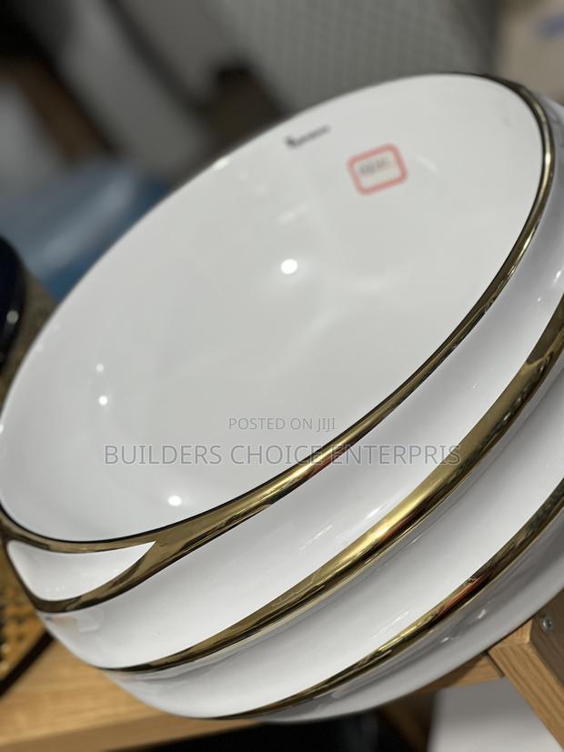 Counter Top Basin (Gold and White) · Photo 2