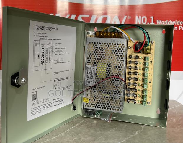 10ah CCTV Power Supply With Fuse (9CH Outlet) · Photo 4