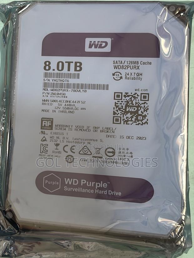 8tb Wd Purple Surveillance Hard Drive HDD · Photo 3