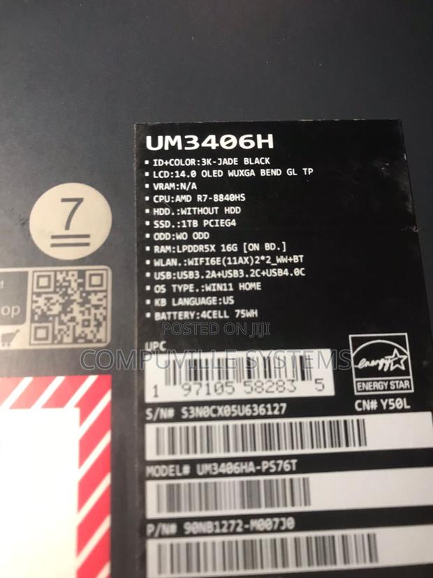 New Laptop Asus 16GB AMD Ryzen 7 SSD 1T · Photo 3