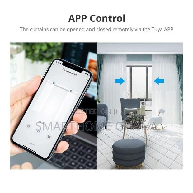 Remote Control Wifi Smart Curtain Motor With (5m) Rail Track photo 4
