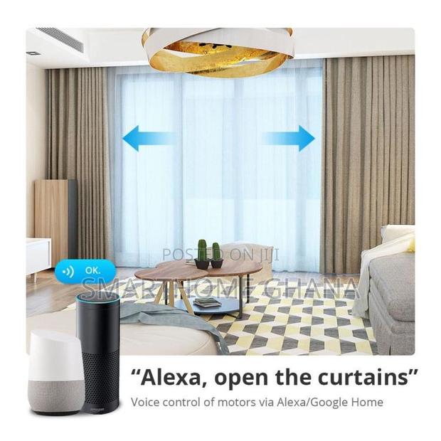 Remote Control Wifi Smart Curtain Motor With (5m) Rail Track photo 5