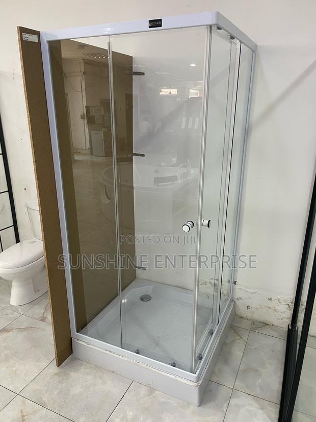 All White Square Shower Cubicle 90x90 · Photo 4