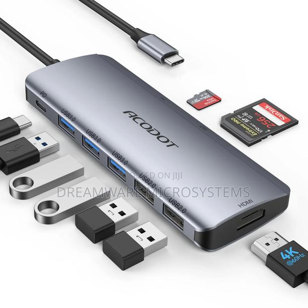 Usb C Hub, Acodot 9 in 1 Usb C to at 60hz Hdmi Adapter · Photo 4