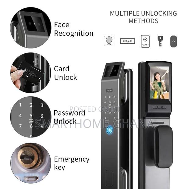 3d Face Recognition Smart Door Lock With Camera photo 3
